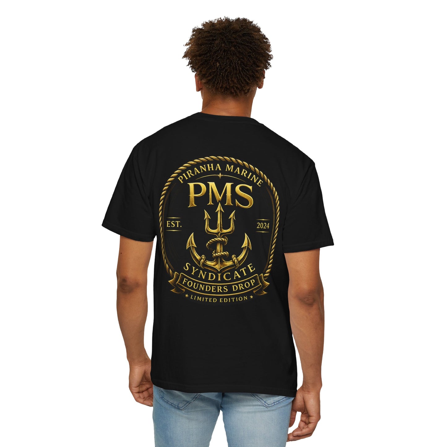 PMS Syndicate Marine T-Shirt — Founders Drop Emblem