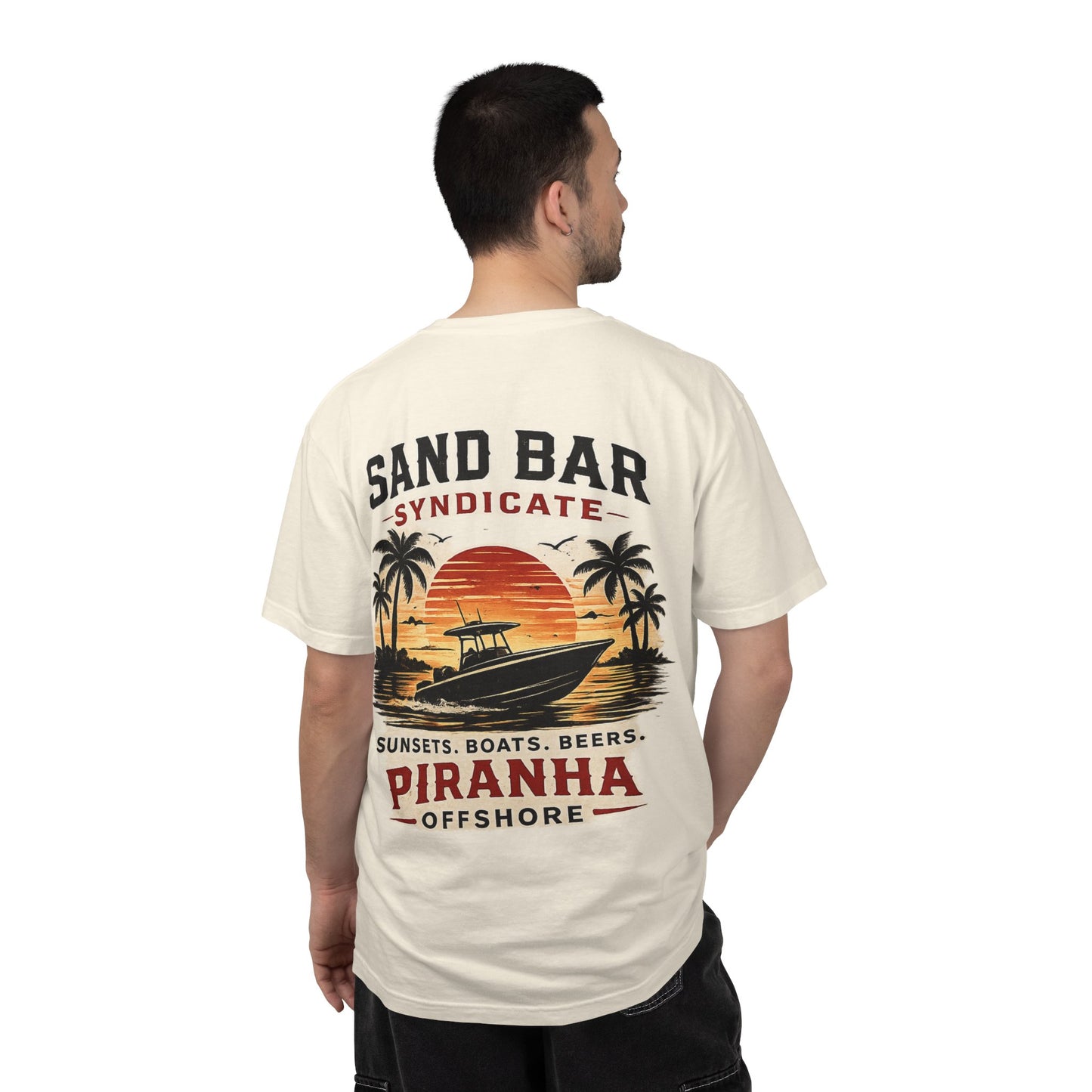 Piranha Offshore Sand Bar Syndicate Boat T-Shirt