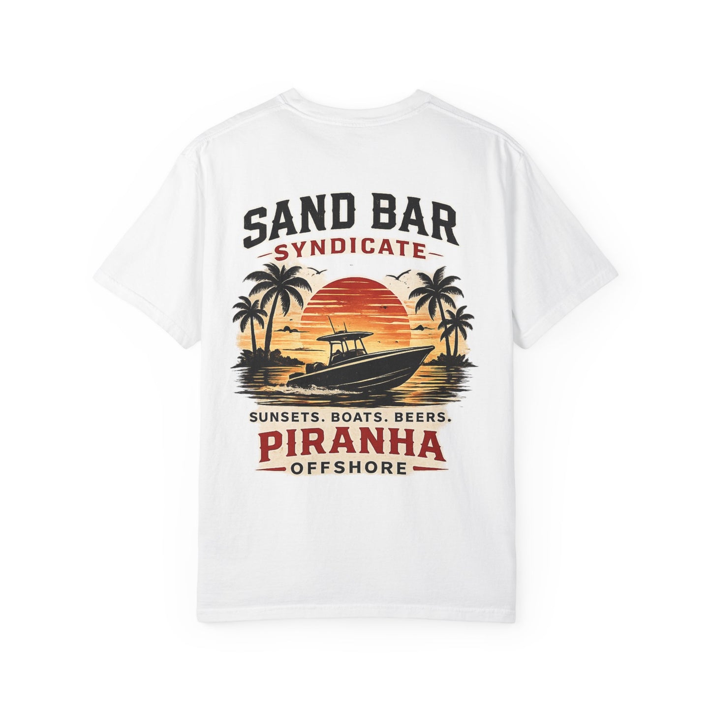 Piranha Offshore Sand Bar Syndicate Boat T-Shirt