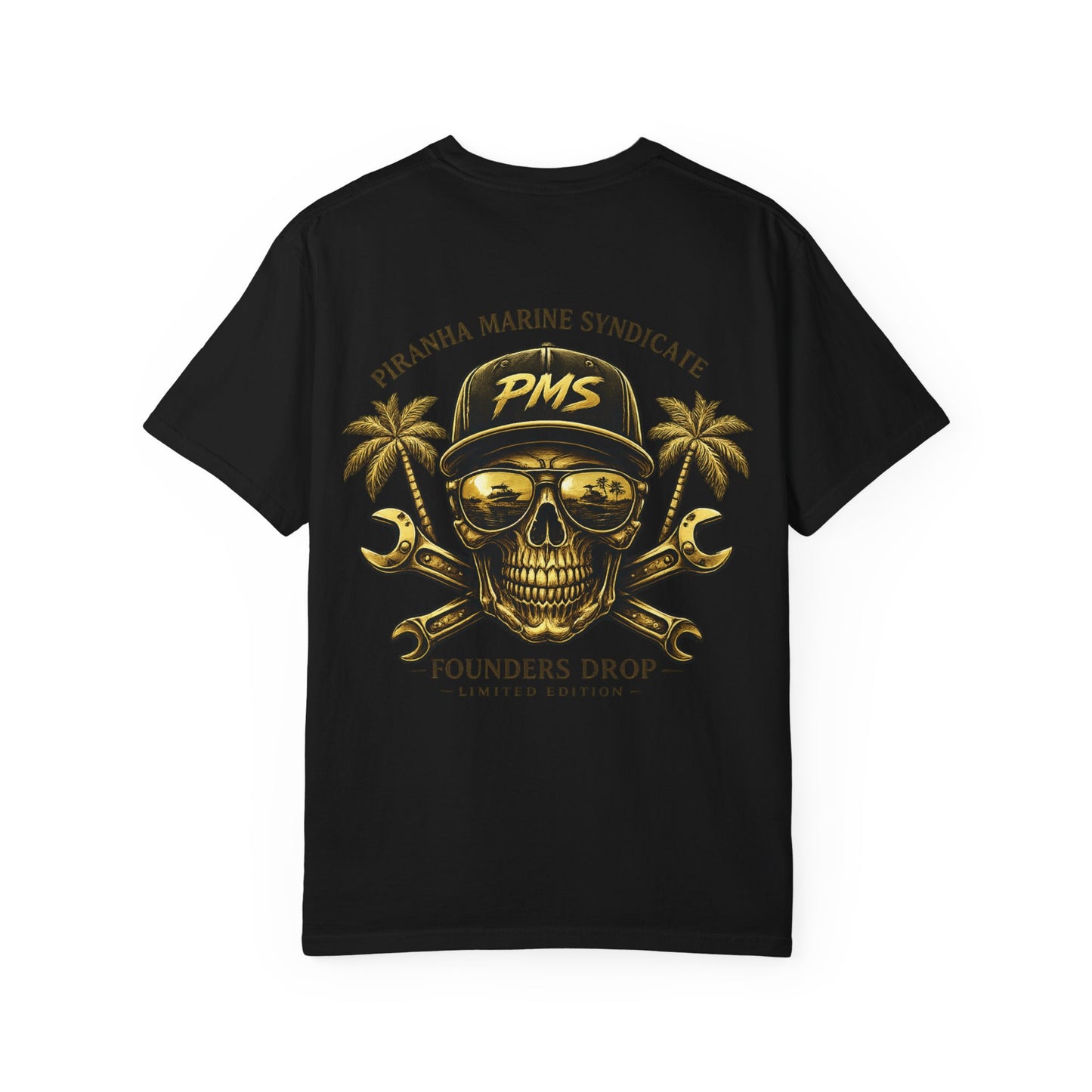 Founders Drop Limited Edition - PMS Skull & Crossed Wrenches T-Shirt