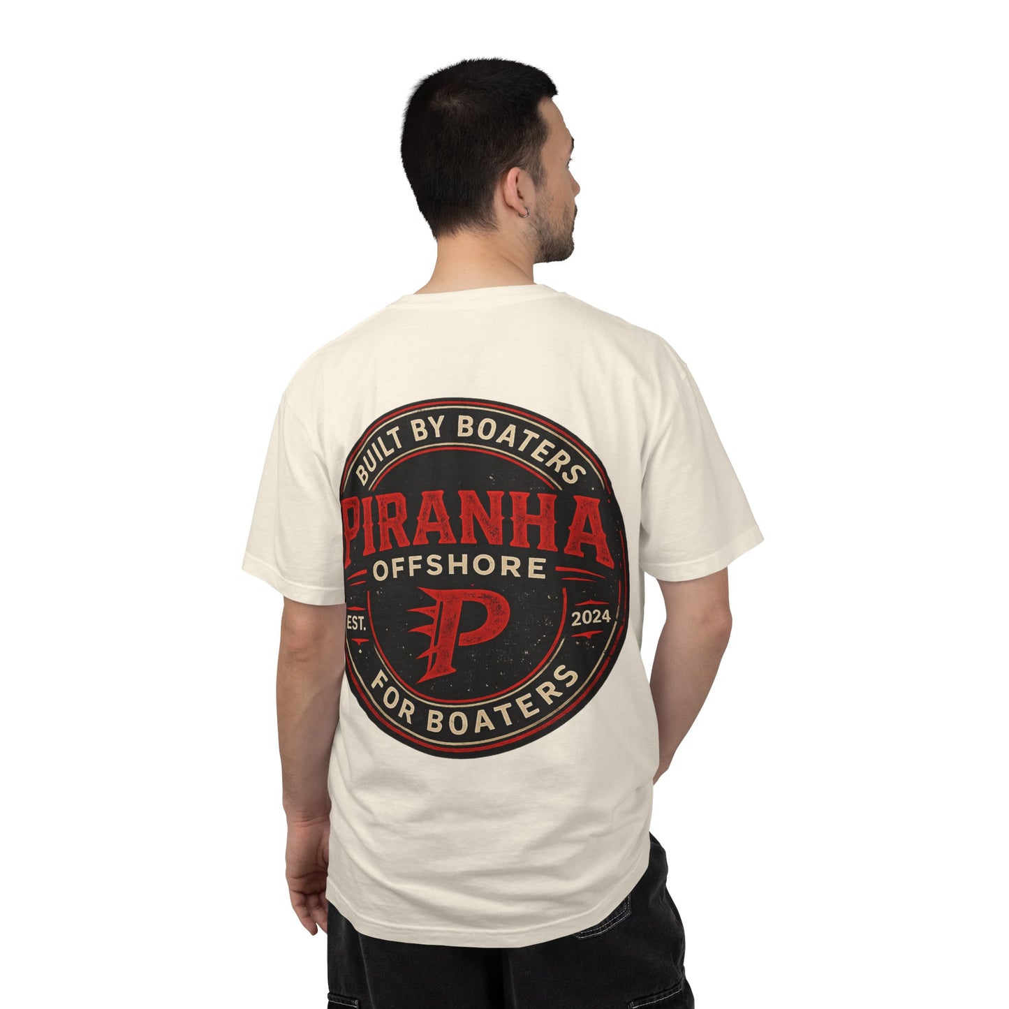 Piranha Offshore Built by Boaters T-shirt