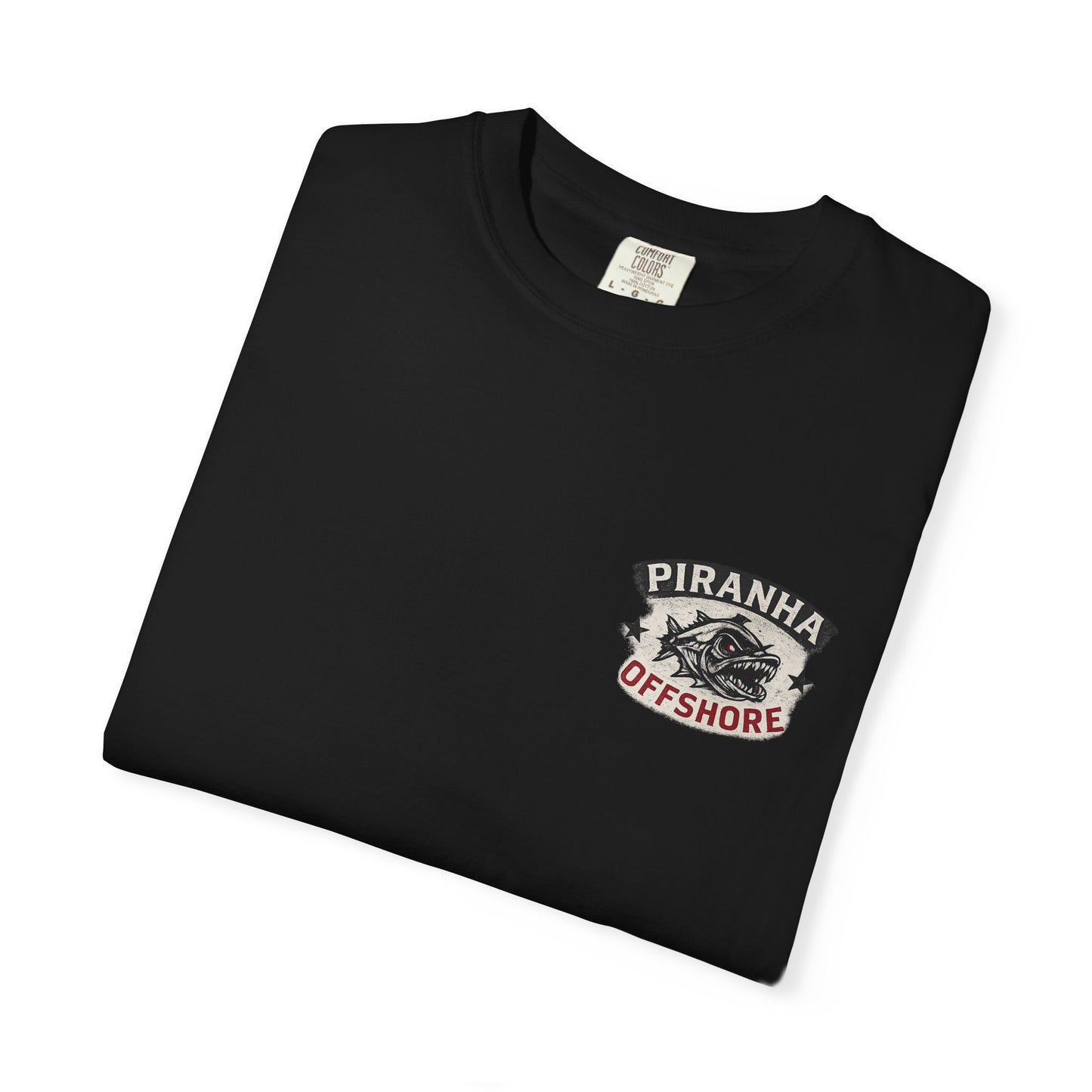 Piranha Offshore "Freedom Runs Offshore" Vintage Flag T-shirt