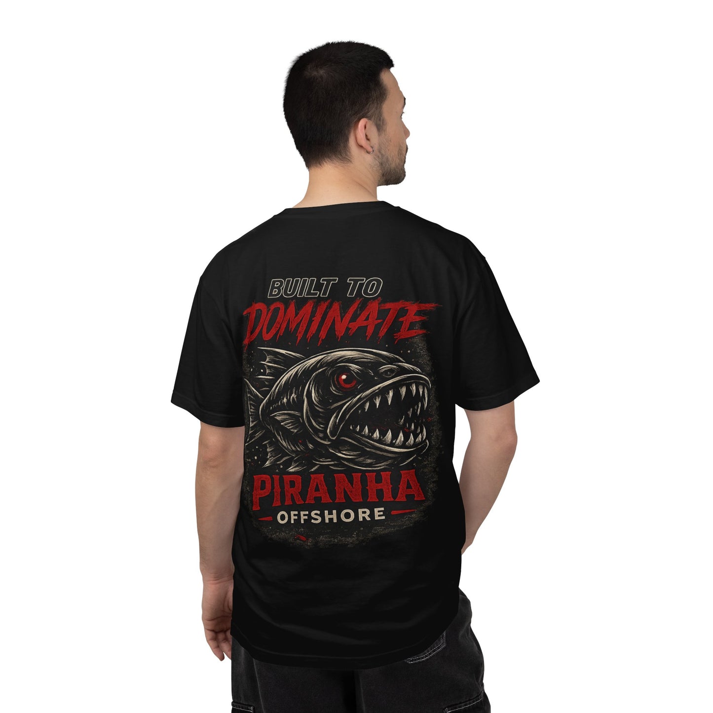 Piranha Offshore Built to Dominate T-shirt