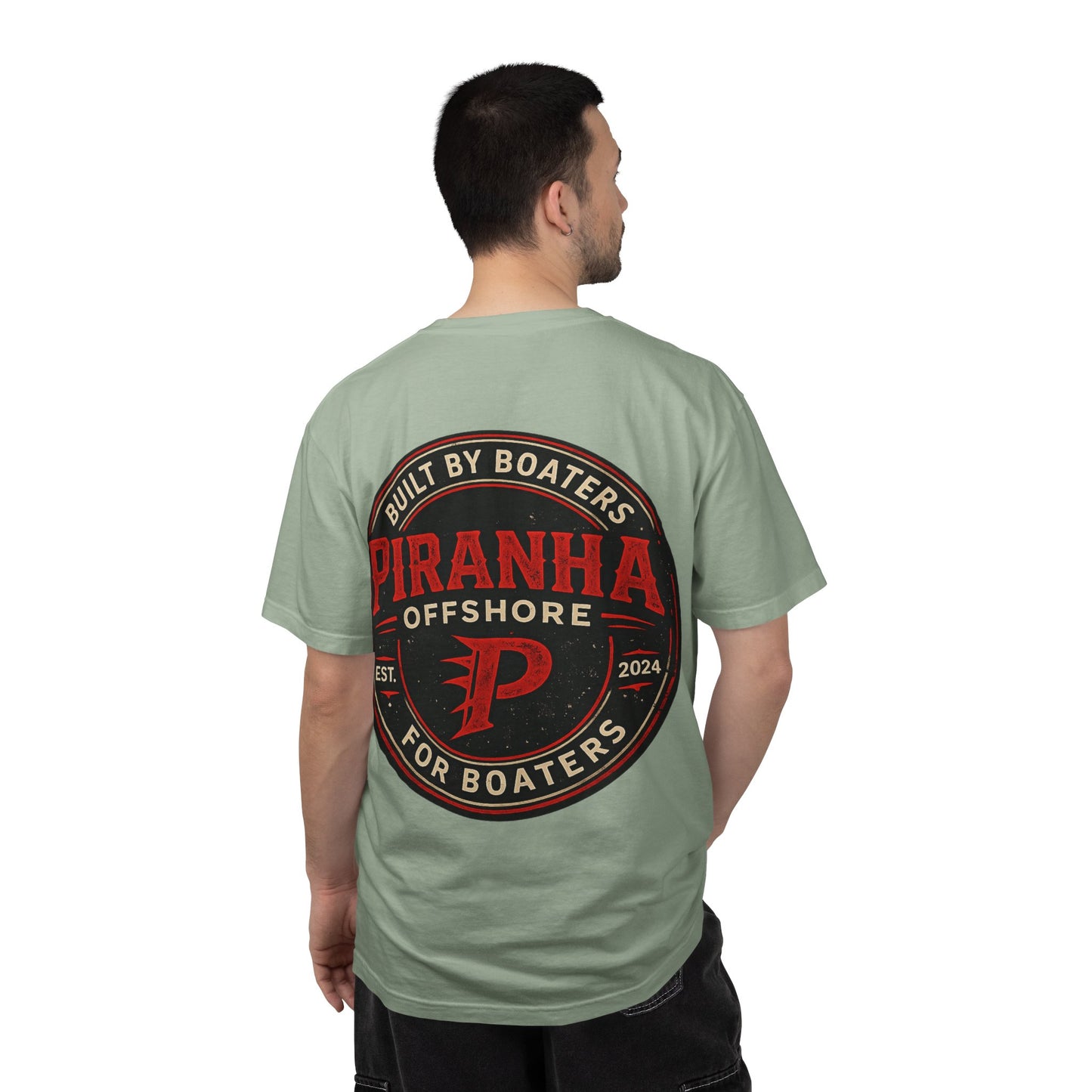 Piranha Offshore Built by Boaters T-shirt