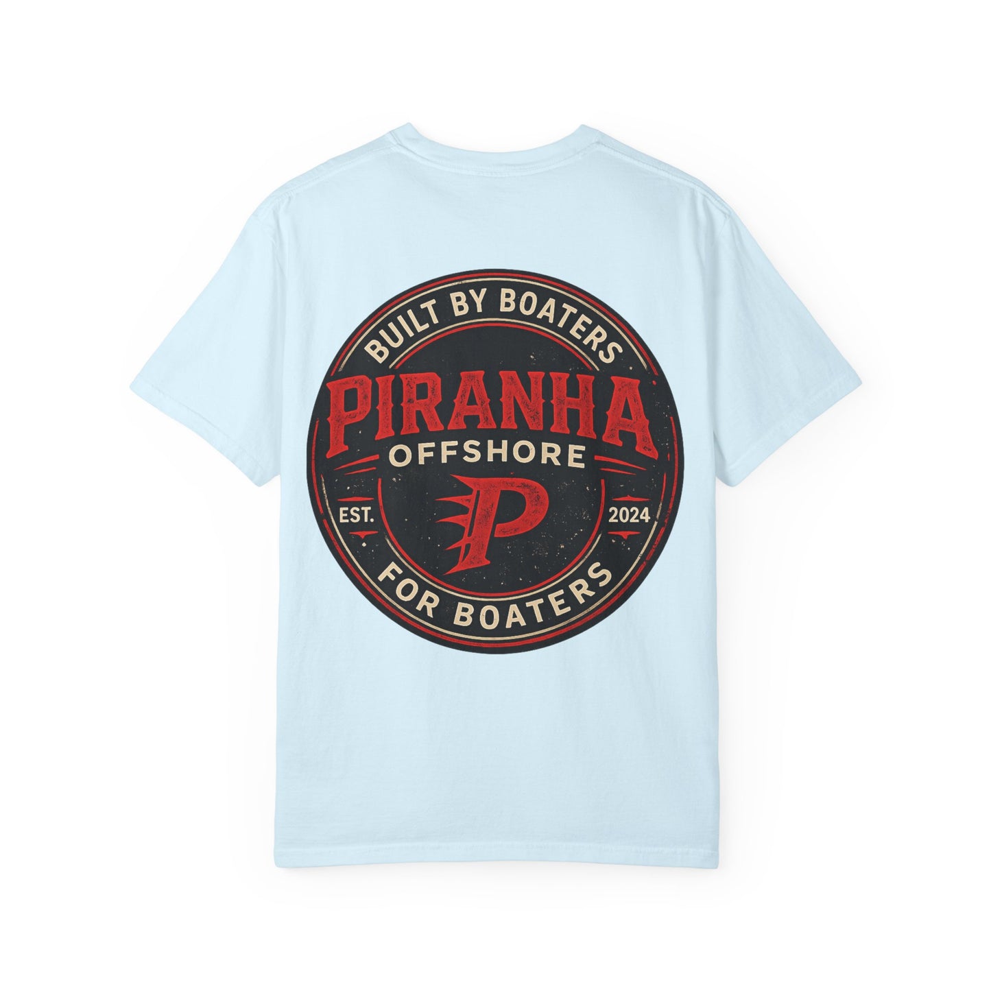 Piranha Offshore Built by Boaters T-shirt