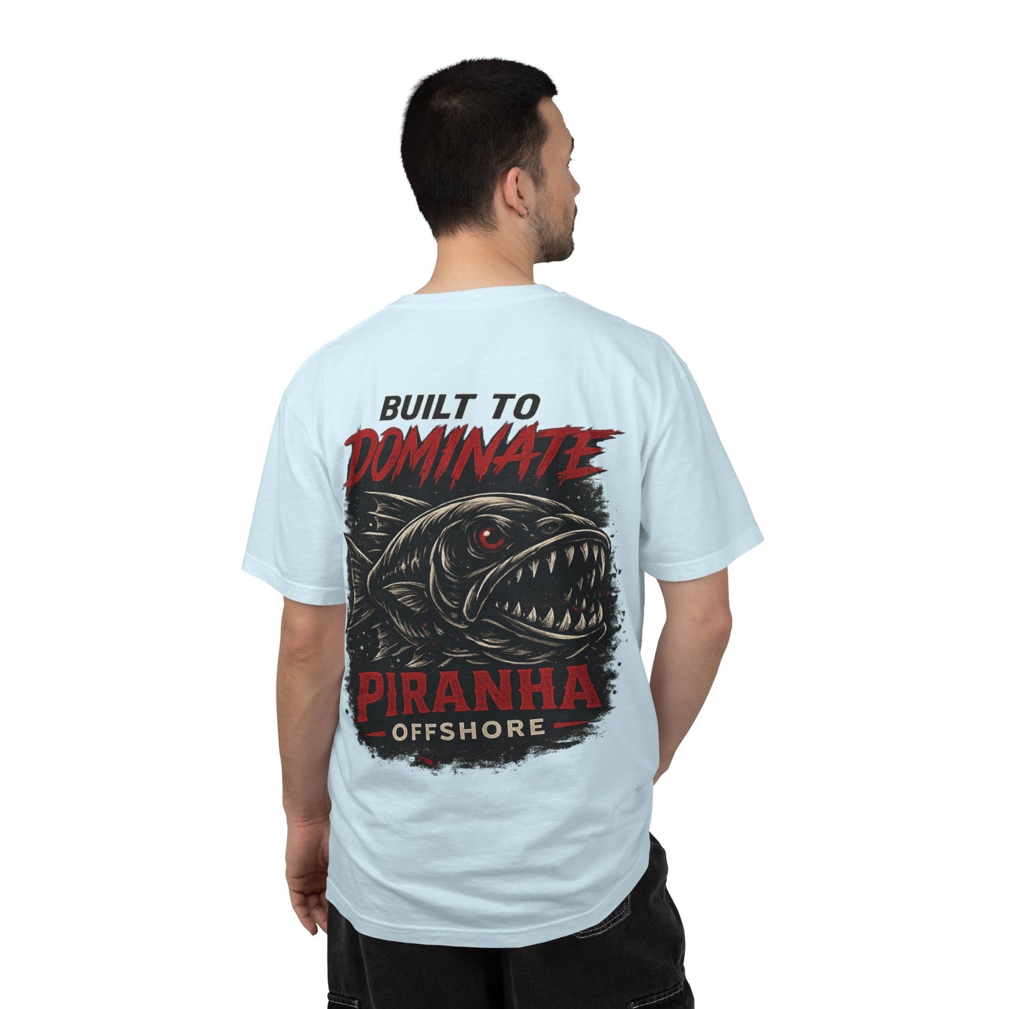 Piranha Offshore Built to Dominate T-shirt
