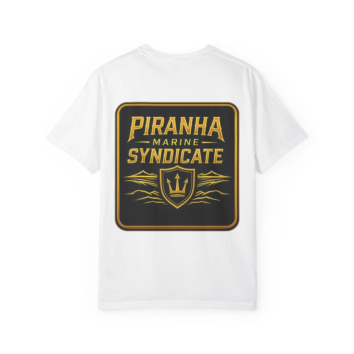 Piranha Marine Syndicate T-Shirt — Crown Crest Pocket Logo Tee