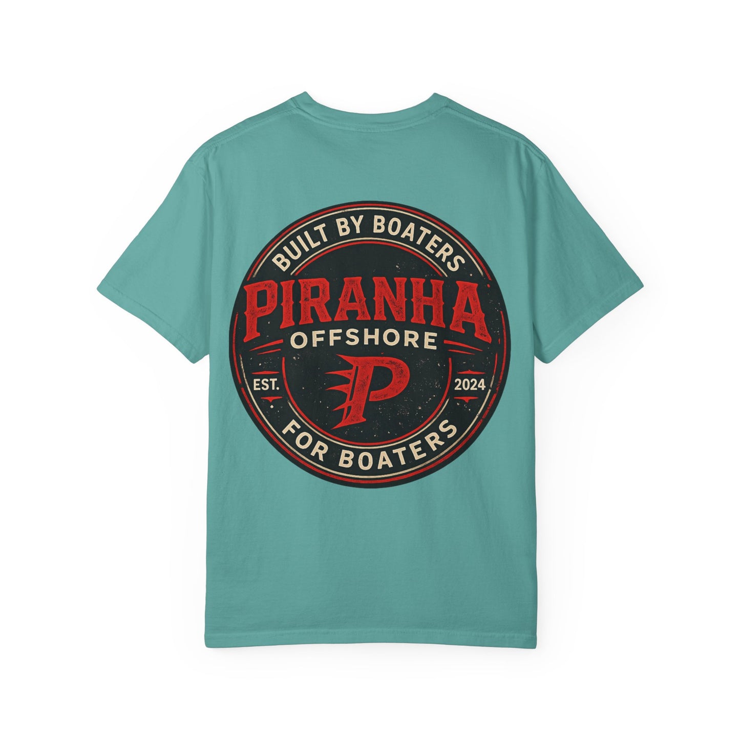 Piranha Offshore Built by Boaters T-shirt