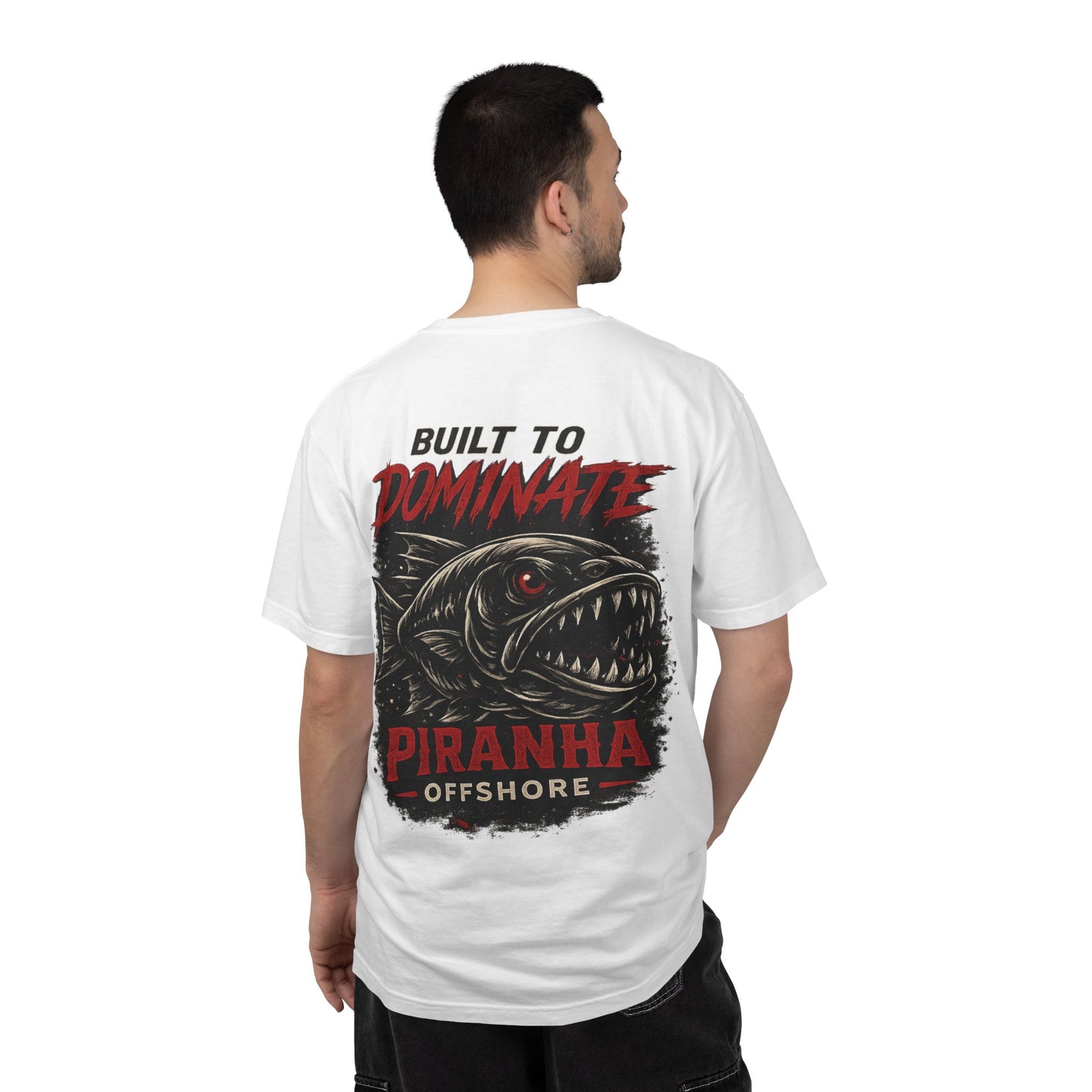 Piranha Offshore Built to Dominate T-shirt