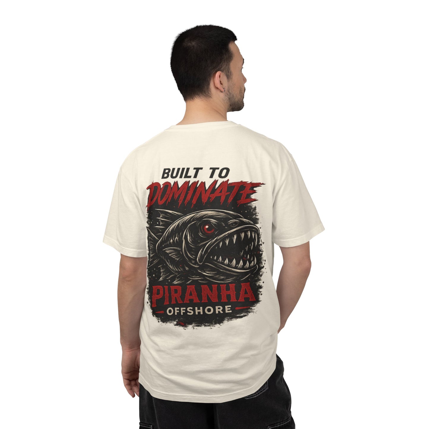 Piranha Offshore Built to Dominate T-shirt