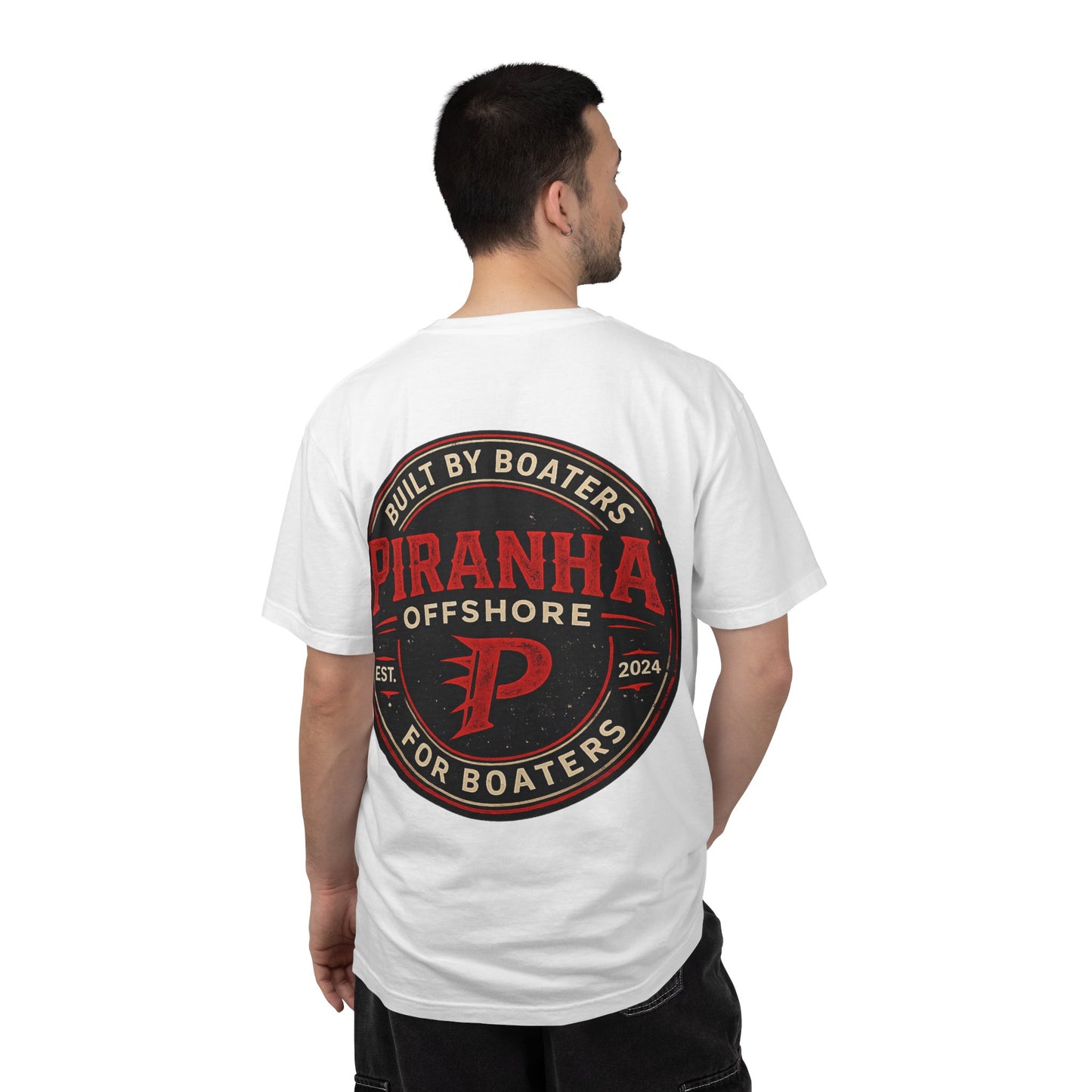 Piranha Offshore Built by Boaters T-shirt