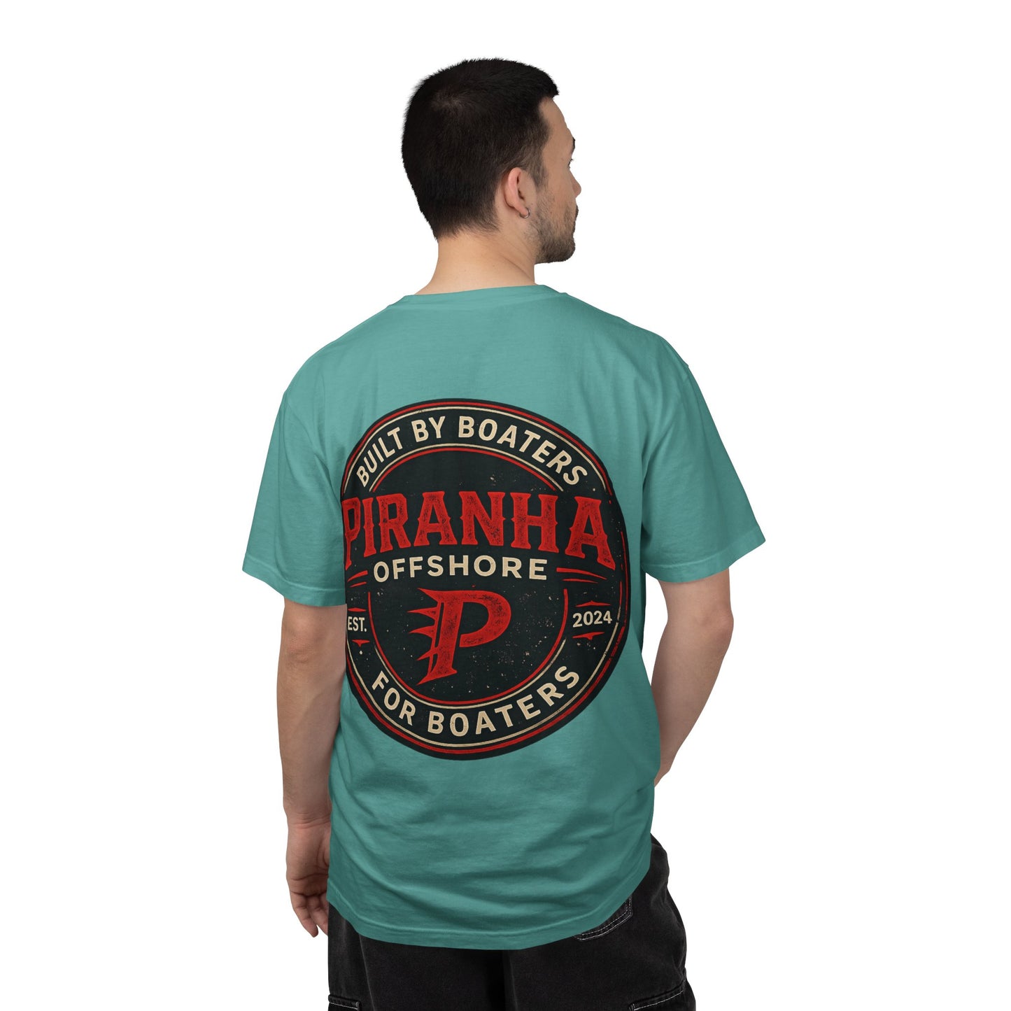 Piranha Offshore Built by Boaters T-shirt