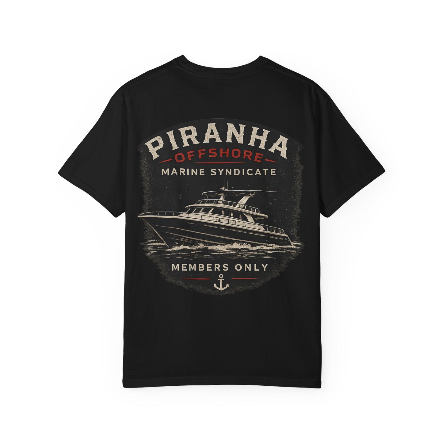 Piranha Offshore Marine Syndicate Members Only Yacht T-shirt