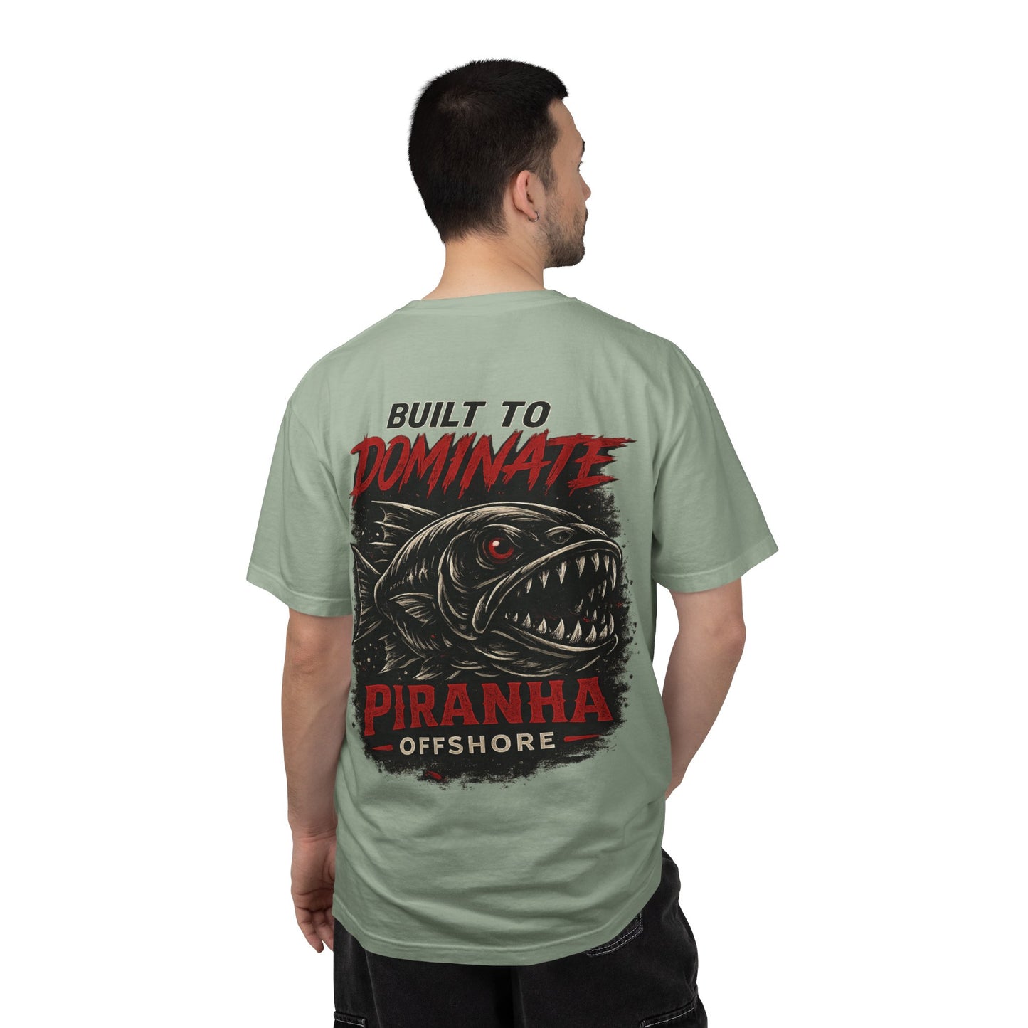 Piranha Offshore Built to Dominate T-shirt