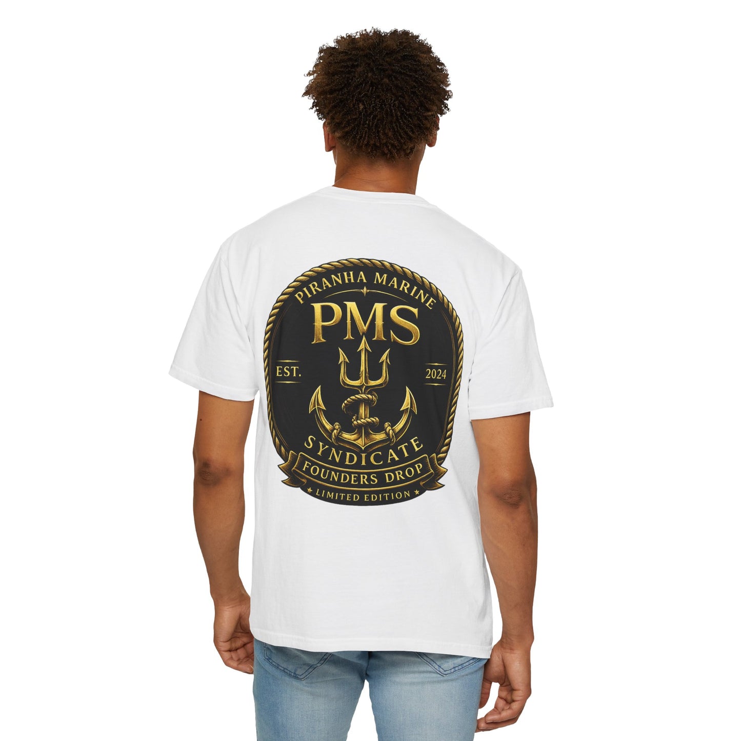 PMS Syndicate Marine T-Shirt — Founders Drop Emblem