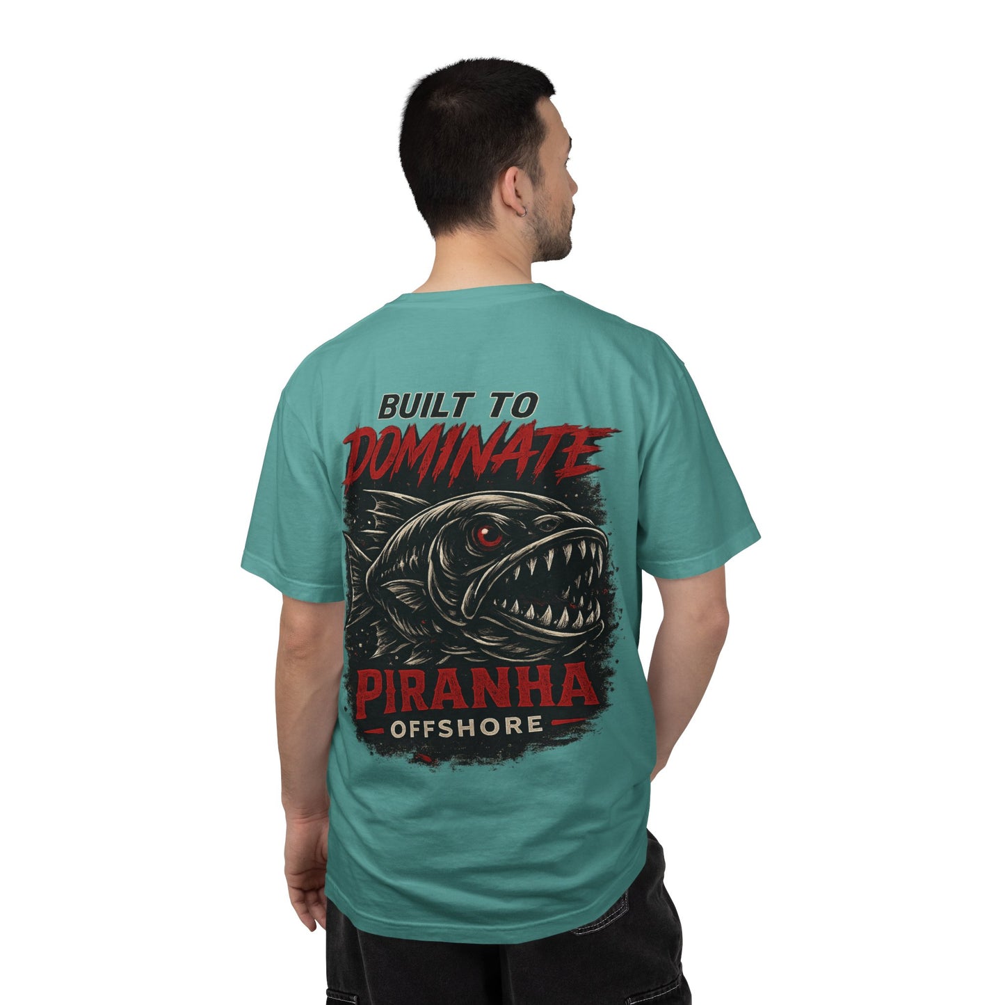 Piranha Offshore Built to Dominate T-shirt