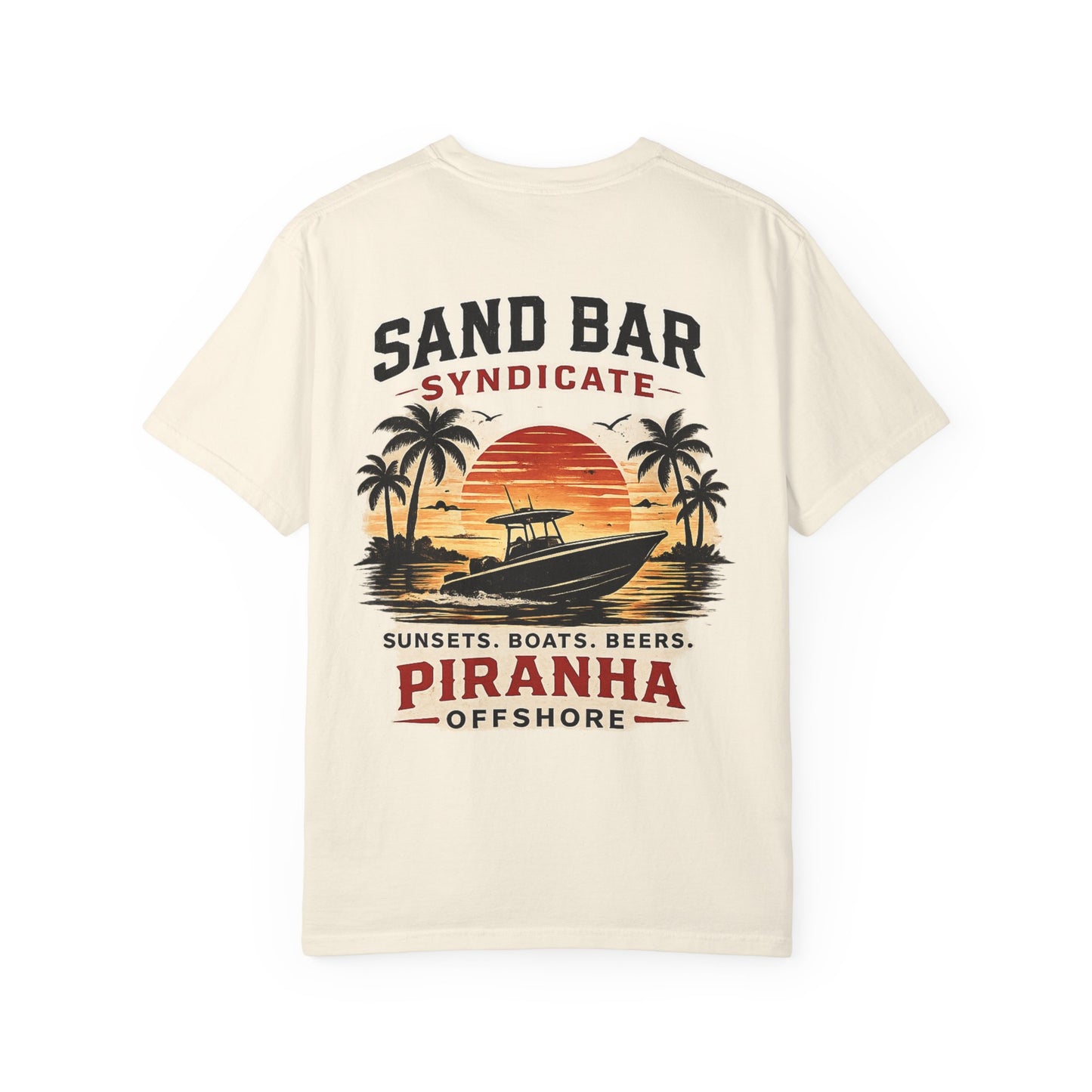 Piranha Offshore Sand Bar Syndicate Boat T-Shirt