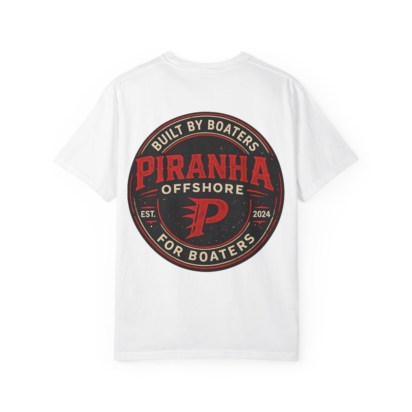Piranha Offshore Built by Boaters T-shirt
