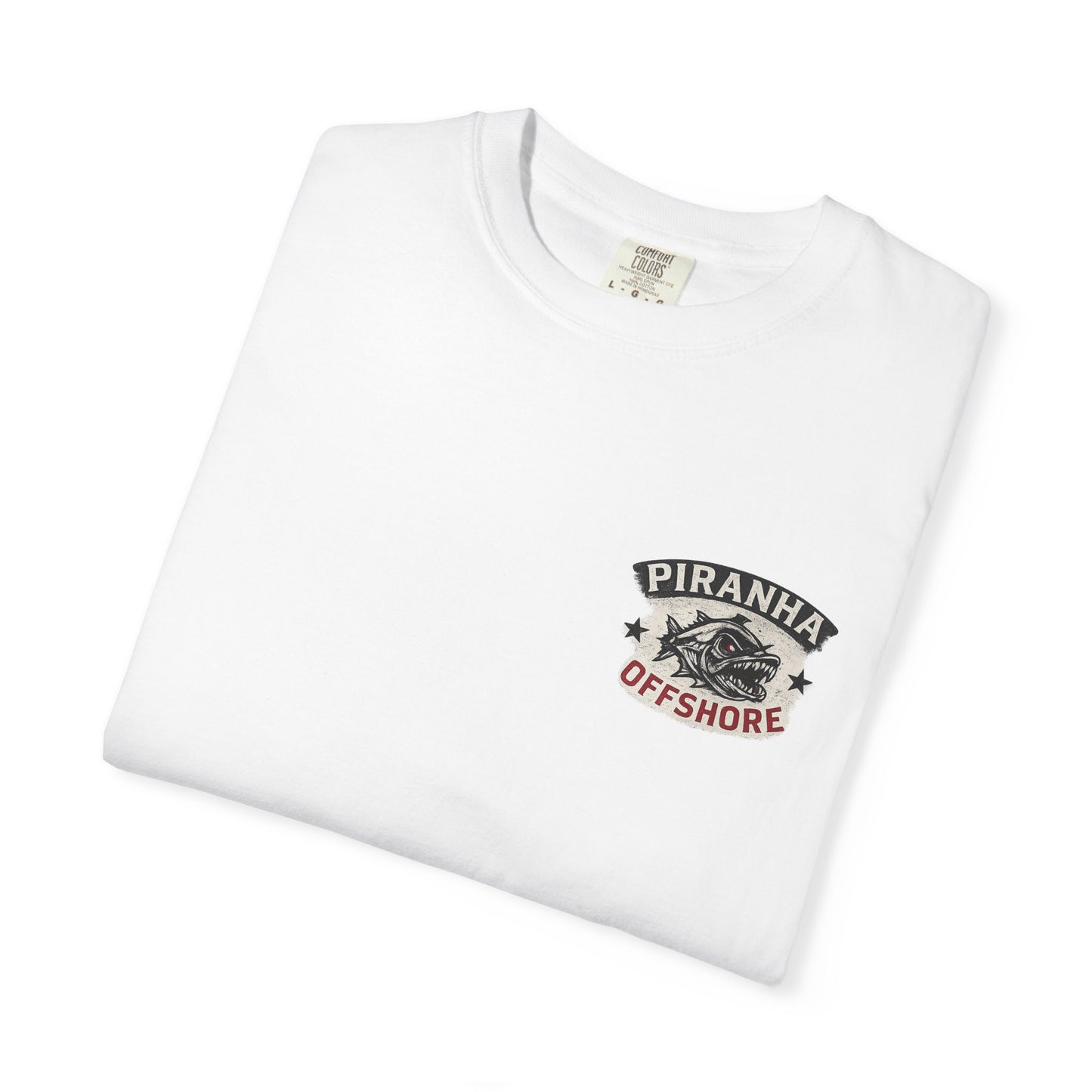 Piranha Offshore "Freedom Runs Offshore" Vintage Flag T-shirt
