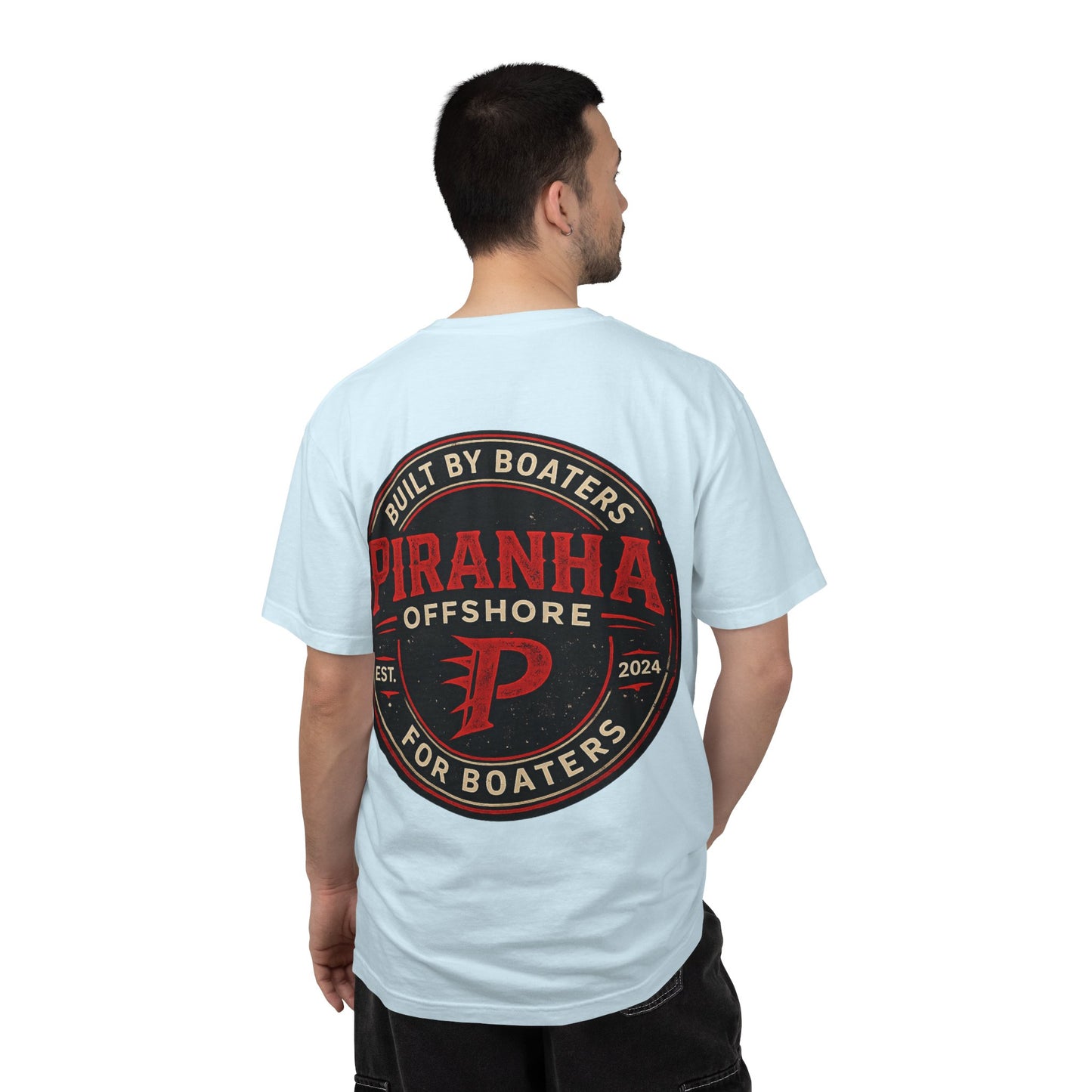 Piranha Offshore Built by Boaters T-shirt