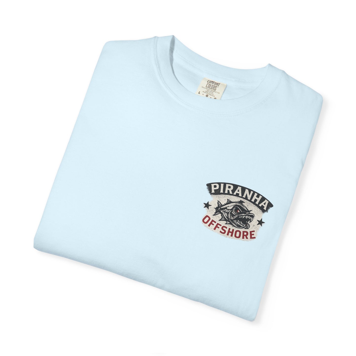 Piranha Offshore "Freedom Runs Offshore" Vintage Flag T-shirt